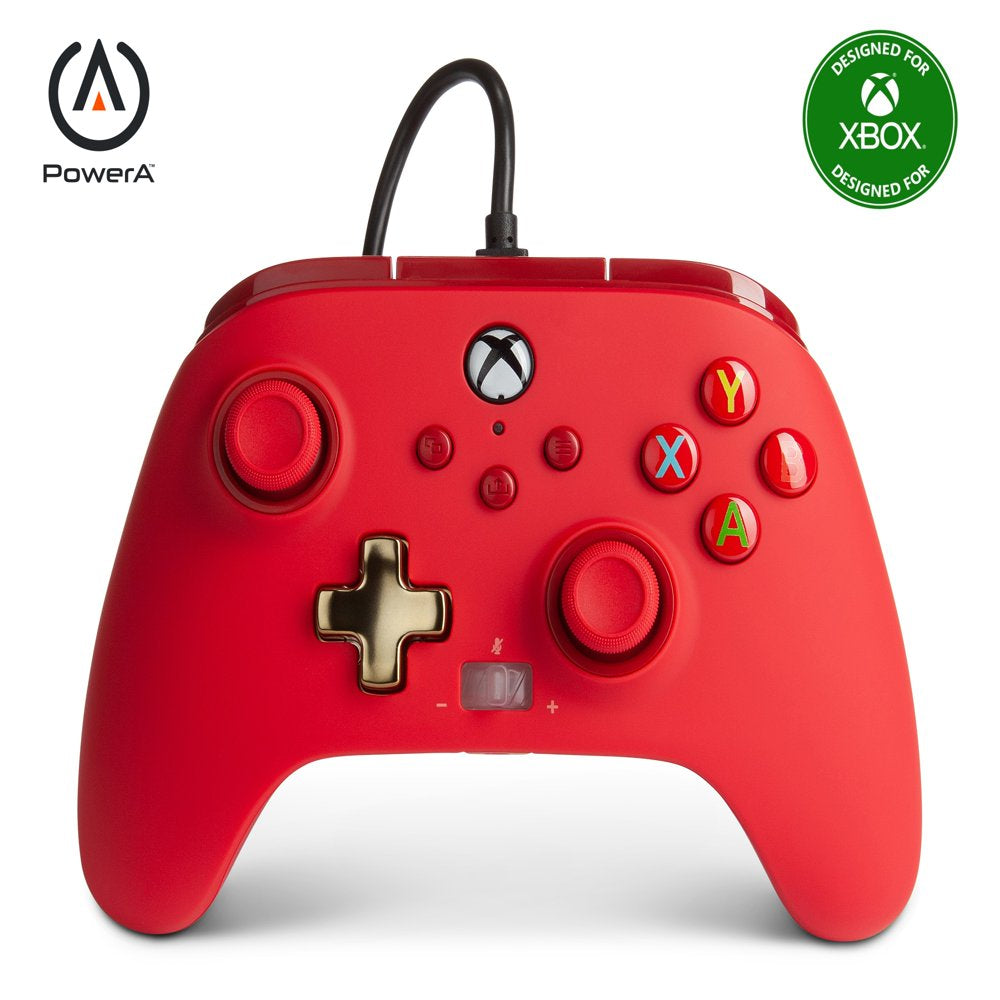 Powera Enhanced Wired Controller for Series X|S - Red