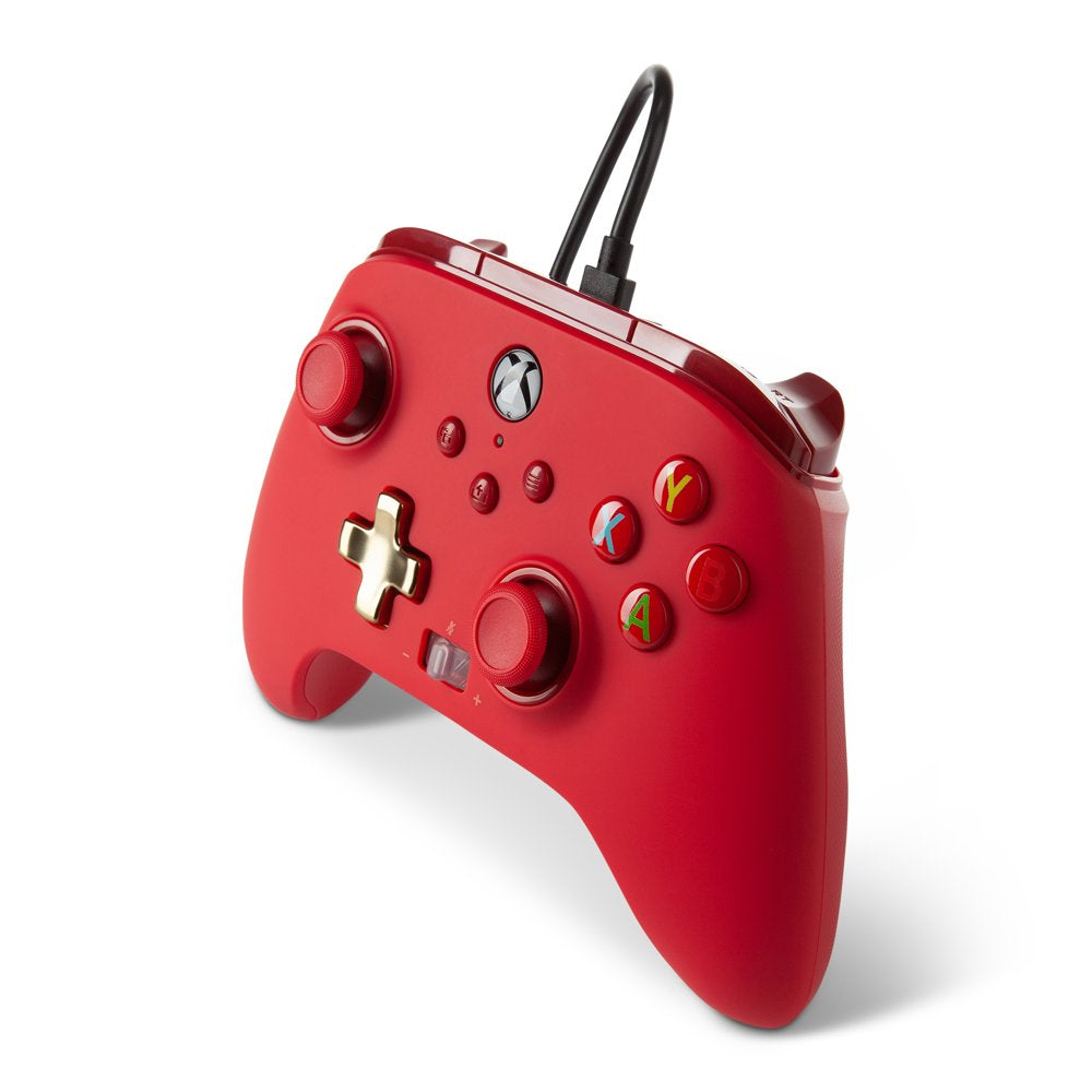 Powera Enhanced Wired Controller for Series X|S - Red