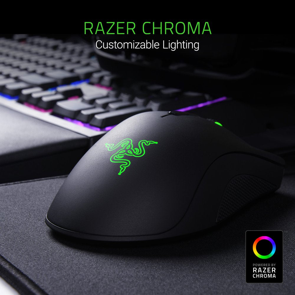 Deathadder Elite: True 16,000 5G Optical Sensor - Mechanical Mouse Switches (Up to 50 Million Clicks) - Ergonomic Form Factor - Esports Gaming Mouse