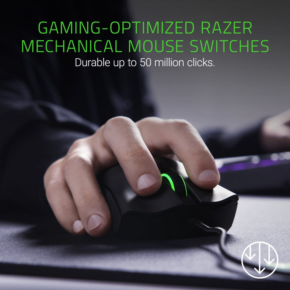 Deathadder Elite: True 16,000 5G Optical Sensor - Mechanical Mouse Switches (Up to 50 Million Clicks) - Ergonomic Form Factor - Esports Gaming Mouse