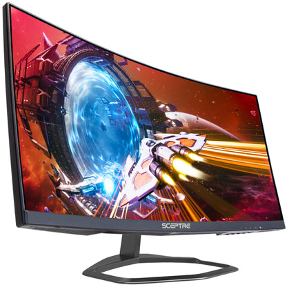 Curved 24.5-Inch Gaming Monitor up to 240Hz 1080P R1500 1Ms Displayport X2 HDMI X2 Blue Light Shift Build-In Speakers, Machine Black 2023 (C255B-FWT240)